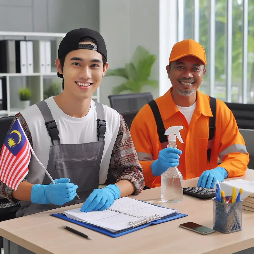 male, malaysian guy, kleenbuddy office cleaning service